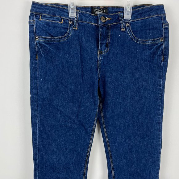 Bongo Jeans Women's Size 9 Blue 80% Cotton Low Rise 8.5in Inseam 33in - Picture 2 of 7